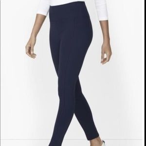 Talbots high waisted navy leggings
